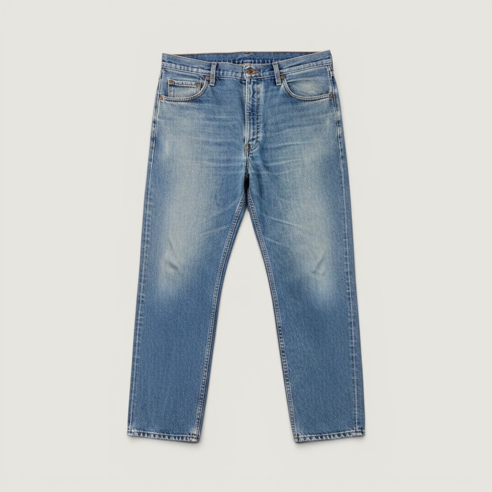 Vintage Levis 540 Relaxed Fit Orange Tab Jeans Mens 40x32 Blue Denim 90s 0597